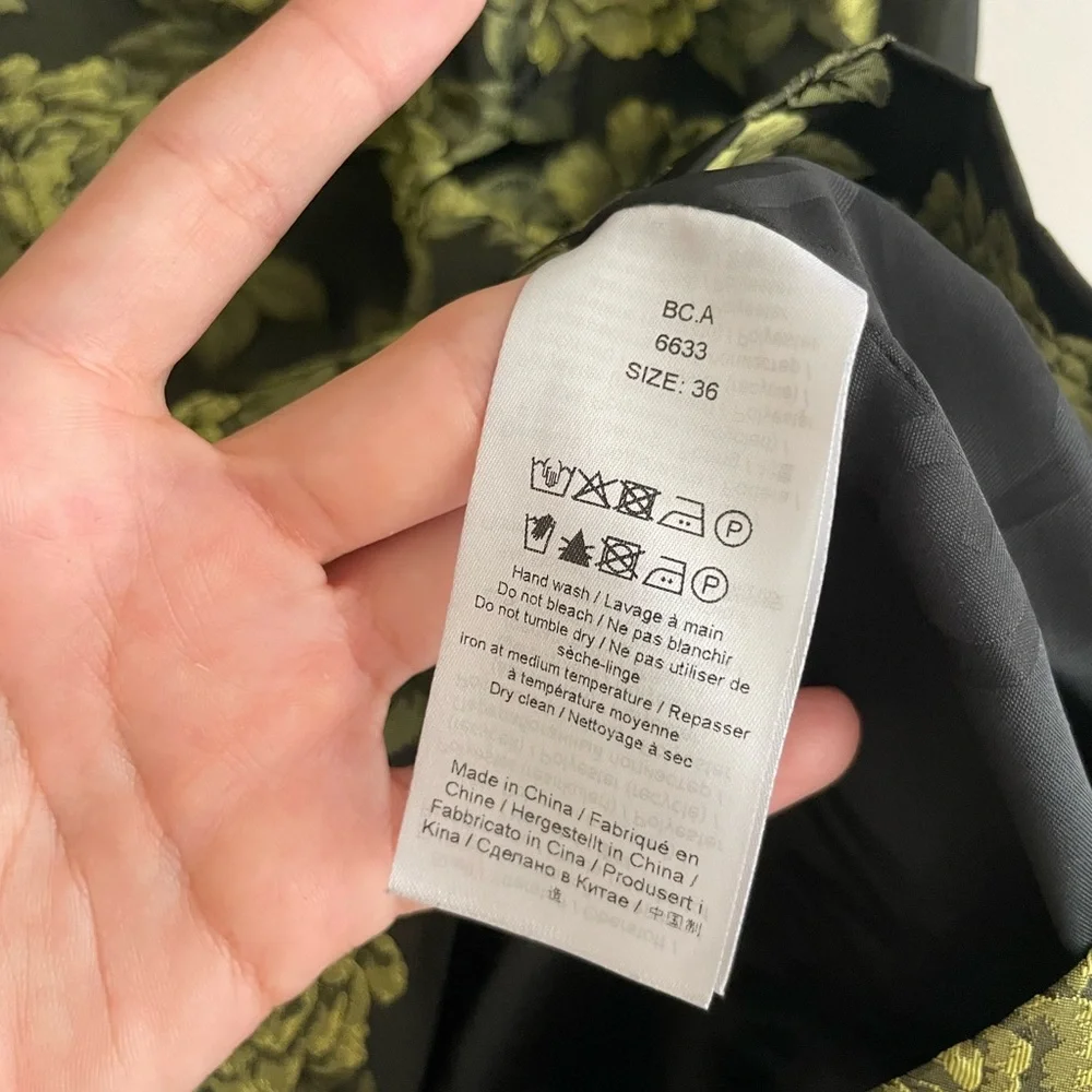 GANNI Flower Jacquard Suiting Mini Dress - Picture 9 of 9